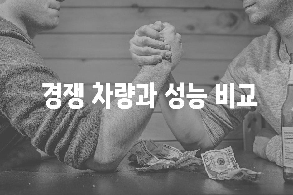  경쟁 차량과 성능 비교