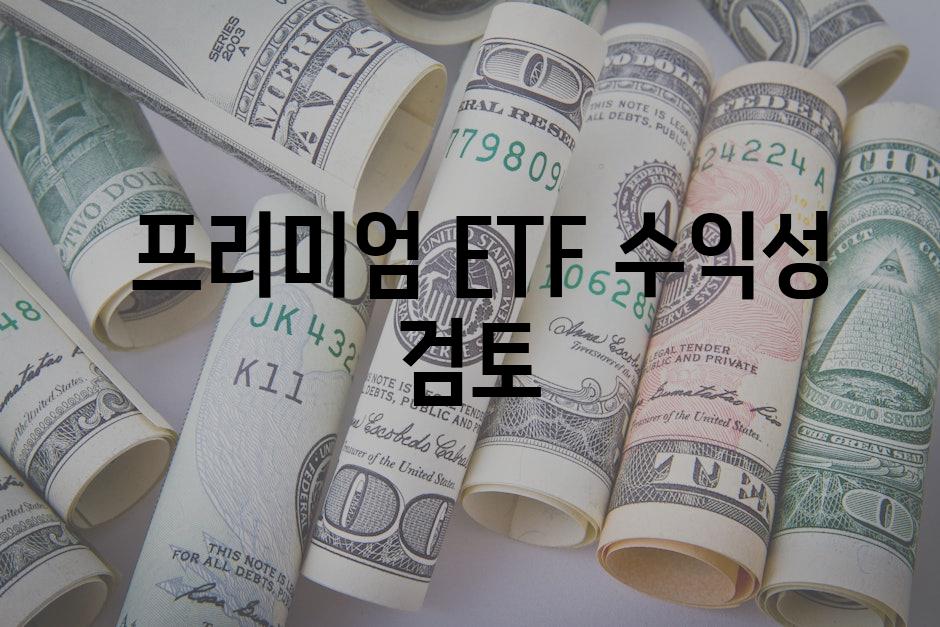  프리미엄 ETF 수익성 검토