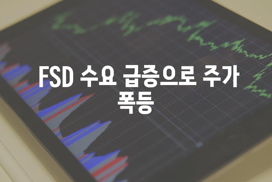  FSD 수요 급증으로 주가 폭등