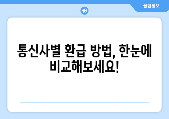 통신비 미환급금 찾아내기 | 깜짝 선물 발견| 내 돈 돌려받는 꿀팁 대공개! | 통신사, 환불, 확인