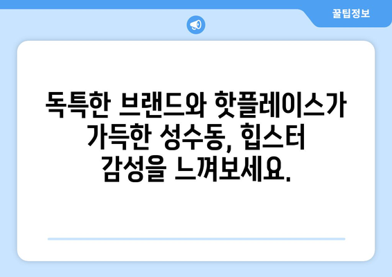 성수동의 브랜드 인 | 독특성의 거리를 탐험하는 힙스터 가이드 | 성수동, 브랜드, 힙스터, 핫플레이스, 서울