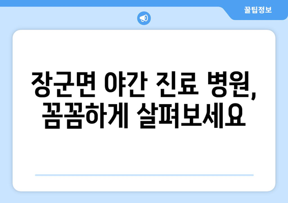 세종시 세종특별자치시 장군면 일요일 휴일 공휴일 야간 진료병원 리스트