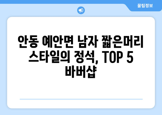 경상북도 안동시 예안면 남자 짧은머리 바버샵 잘하는 곳 추천 TOP 5